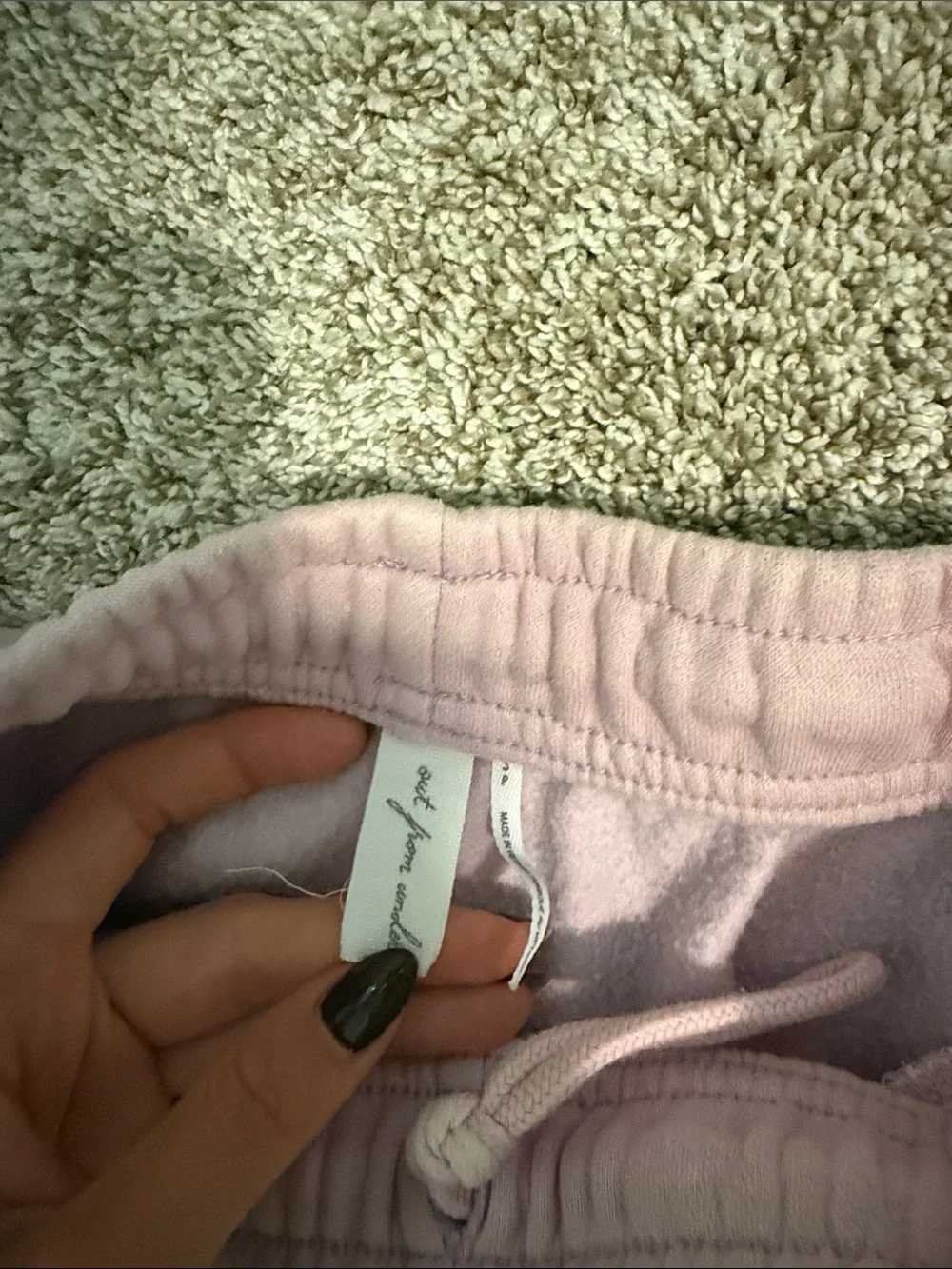 Urban Outfitters Light Pink Elastic-Waist Joggers
